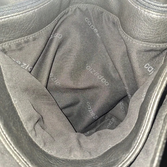 Black Leather Shoulder Bag By Capezio - Picture 9 of 16
